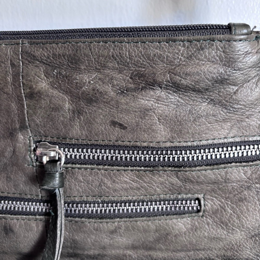 ⭐️⭐️⭐️Great American Leather Works green and black Leather purse - Picture 3 of 13